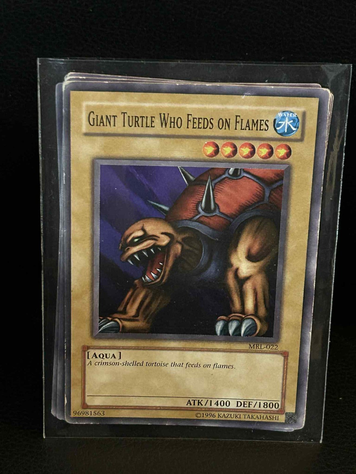 Giant Turtle Who Feeds on Flames - MRL-022 - Common - Unlimited Edition Magic Ru