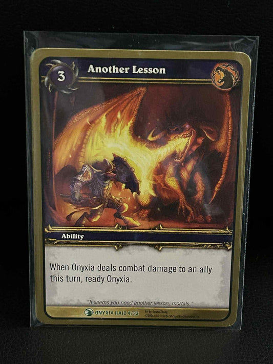 Another Lesson Onyxia's Lair World of Warcraft Lightly Played