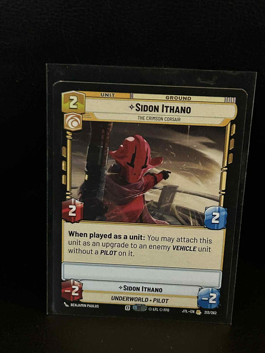 Sidon Ithano - The Crimson Corsair Jump to Lightspeed Star Wars: Unlimited Light