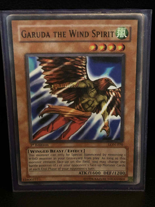 Garuda the Wind Spirit - LON-070 - Common - 1st Edition Labyrinth of Nightmare Y