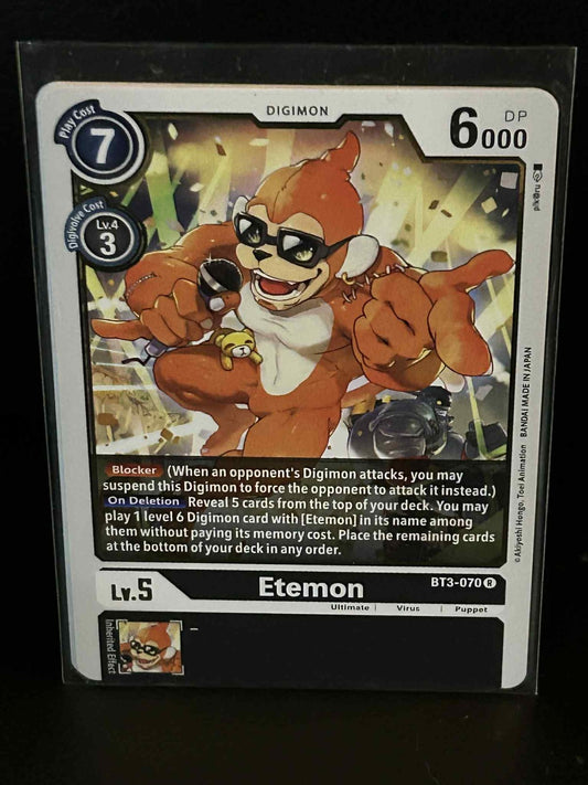 Etemon - BT3-070 - R Release Special Booster Ver.1.5 Digimon Lightly Played