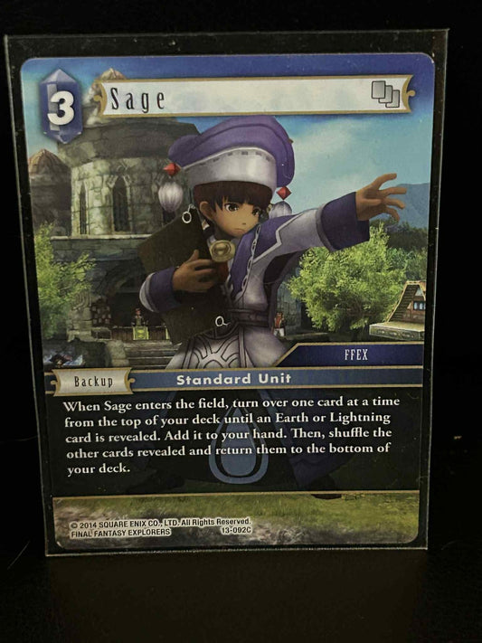 Sage - 13-092C Opus XIII: Crystal Radiance Final Fantasy Lightly Played