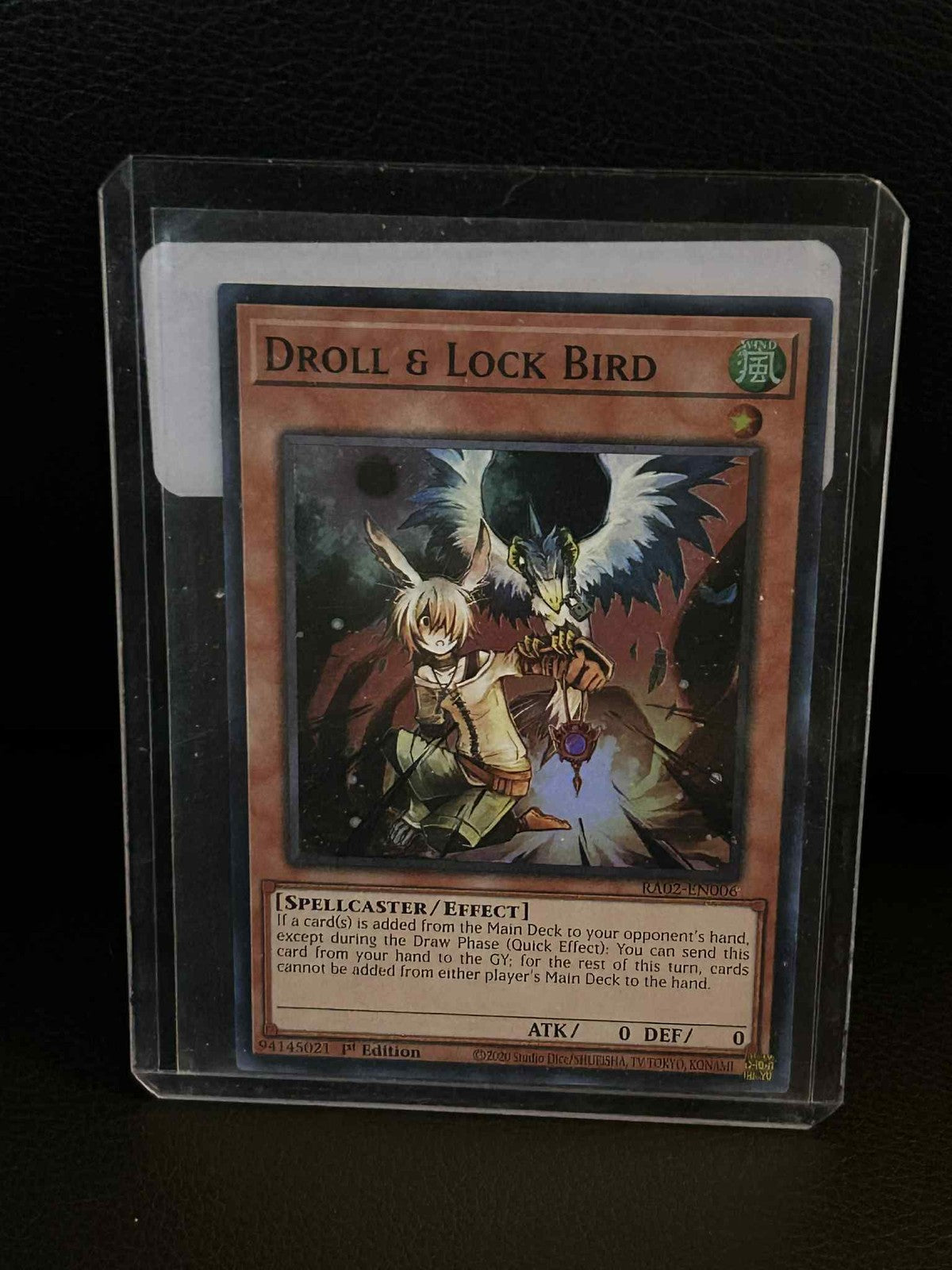 Droll & Lock Bird - RA02-EN006 - Super Rare - 1st Edition 25th Anniversary Rarit