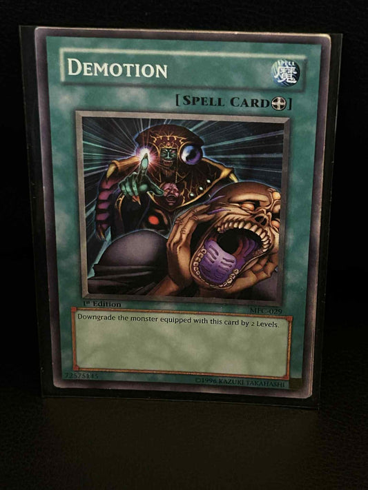 Demotion - MFC-029 - Common - 1st Edition Magician's Force Yu-Gi-Oh! Moderately