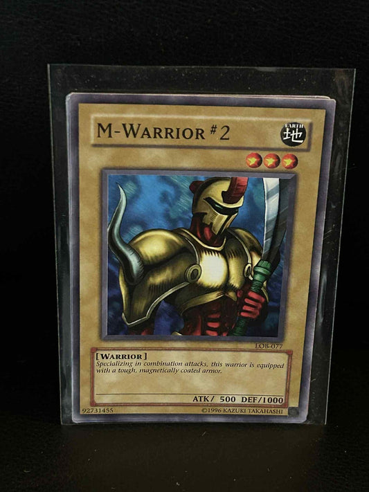 M-Warrior #2 - LOB-077 - Common - Unlimited Edition Legend of Blue Eyes White Dr