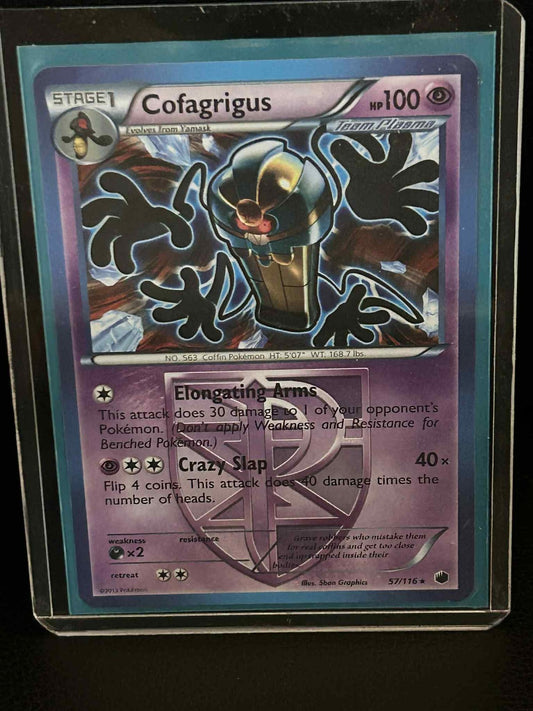 Cofagrigus - 57/116 - Rare Plasma Freeze Pokemon