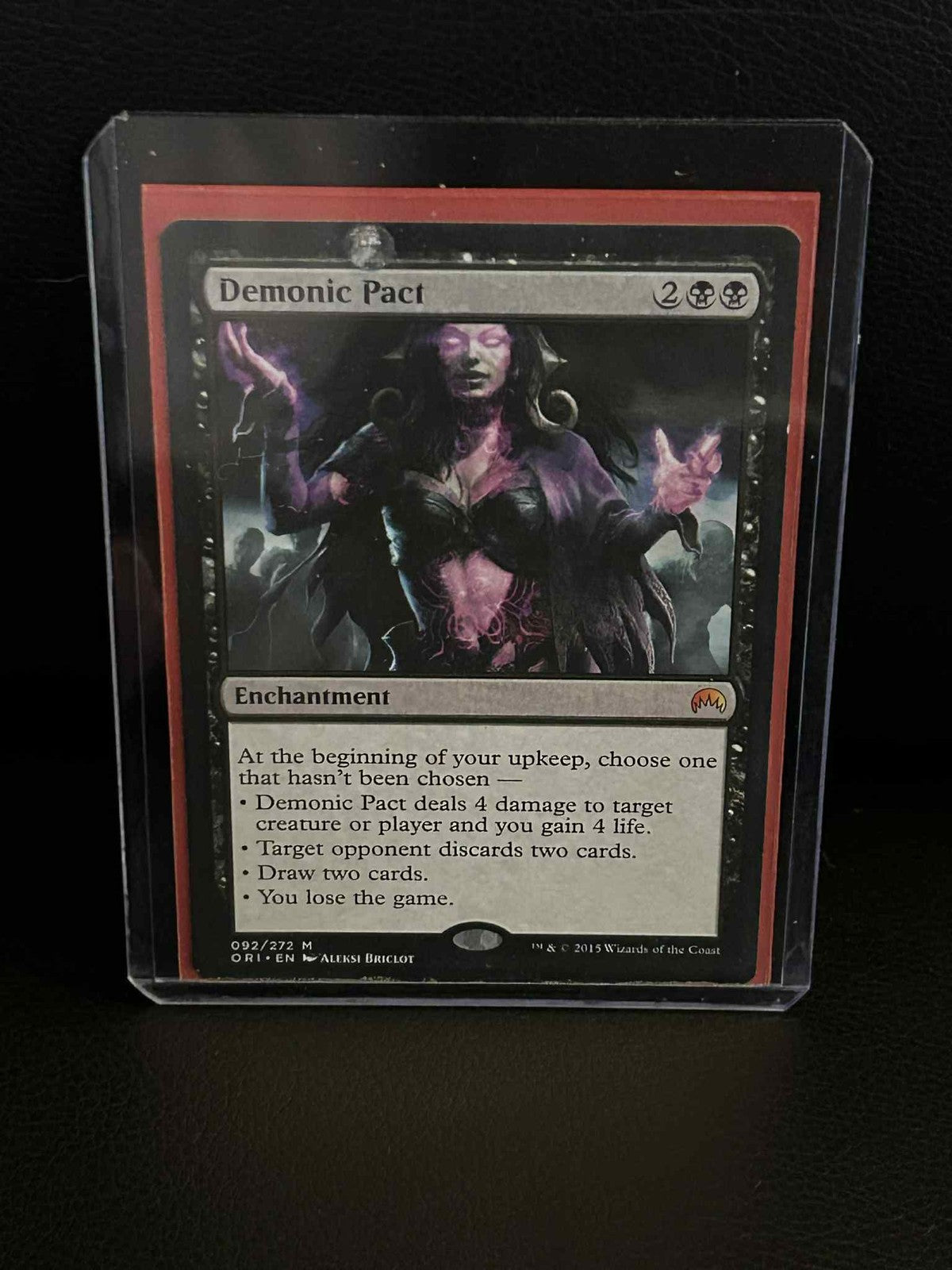 Demonic Pact Magic Origins Magic: the Gathering Lightly Played, English