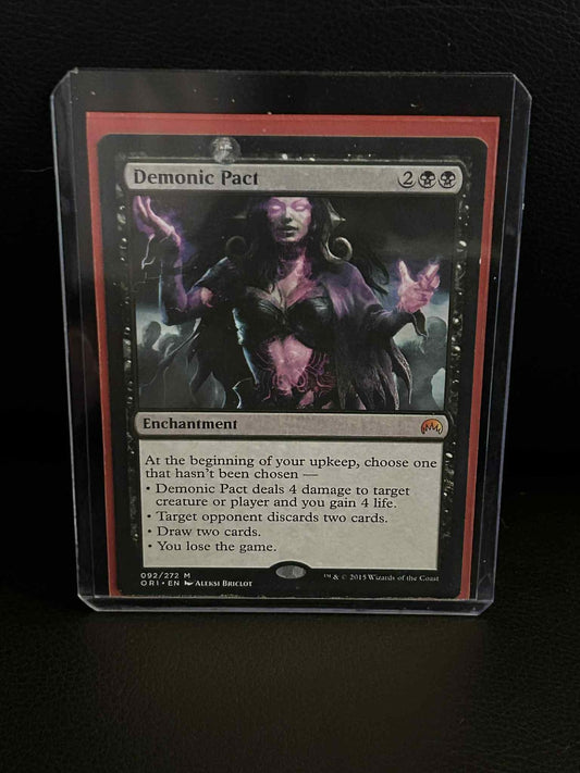 Demonic Pact Magic Origins Magic: the Gathering Lightly Played, English