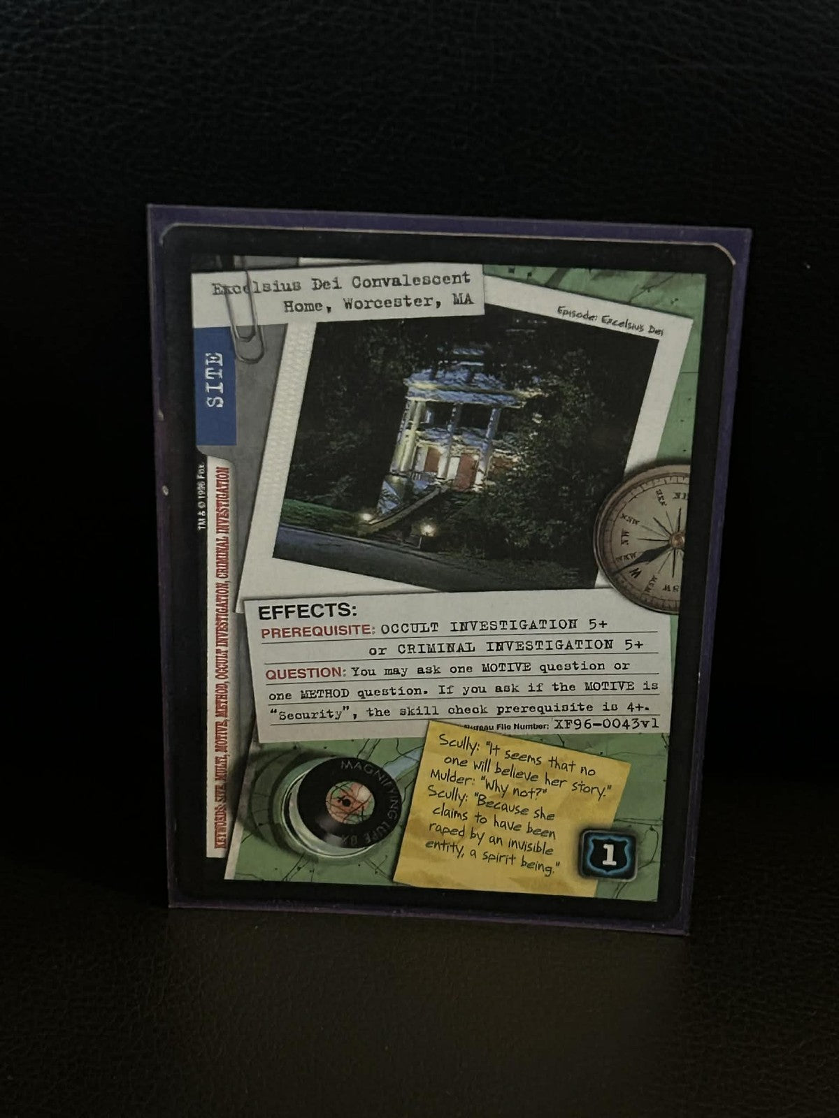 Excelsius Dei Convalescent Home, Worcester, MA Premier Edition X-Files Light Pla