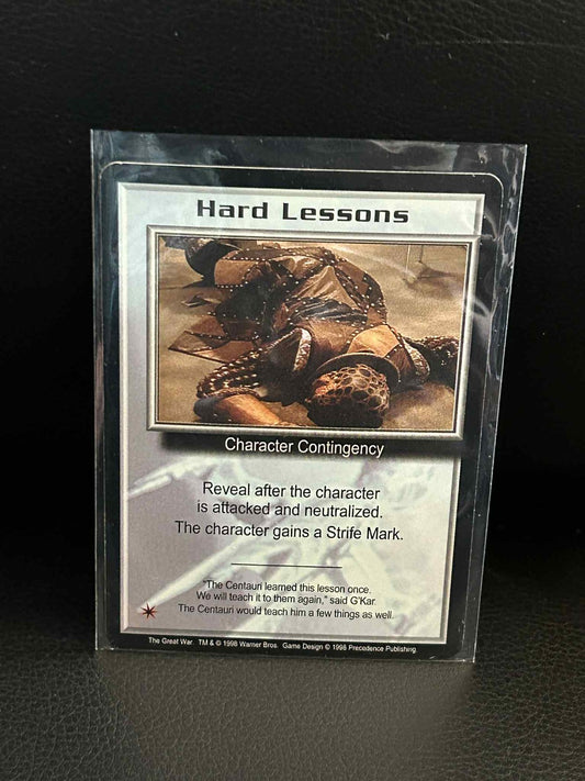 Hard Lessons The Great War Babylon 5 Light Play