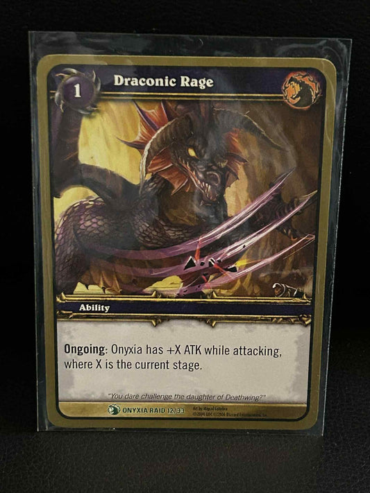 Draconic Rage Onyxia's Lair World of Warcraft Lightly Played