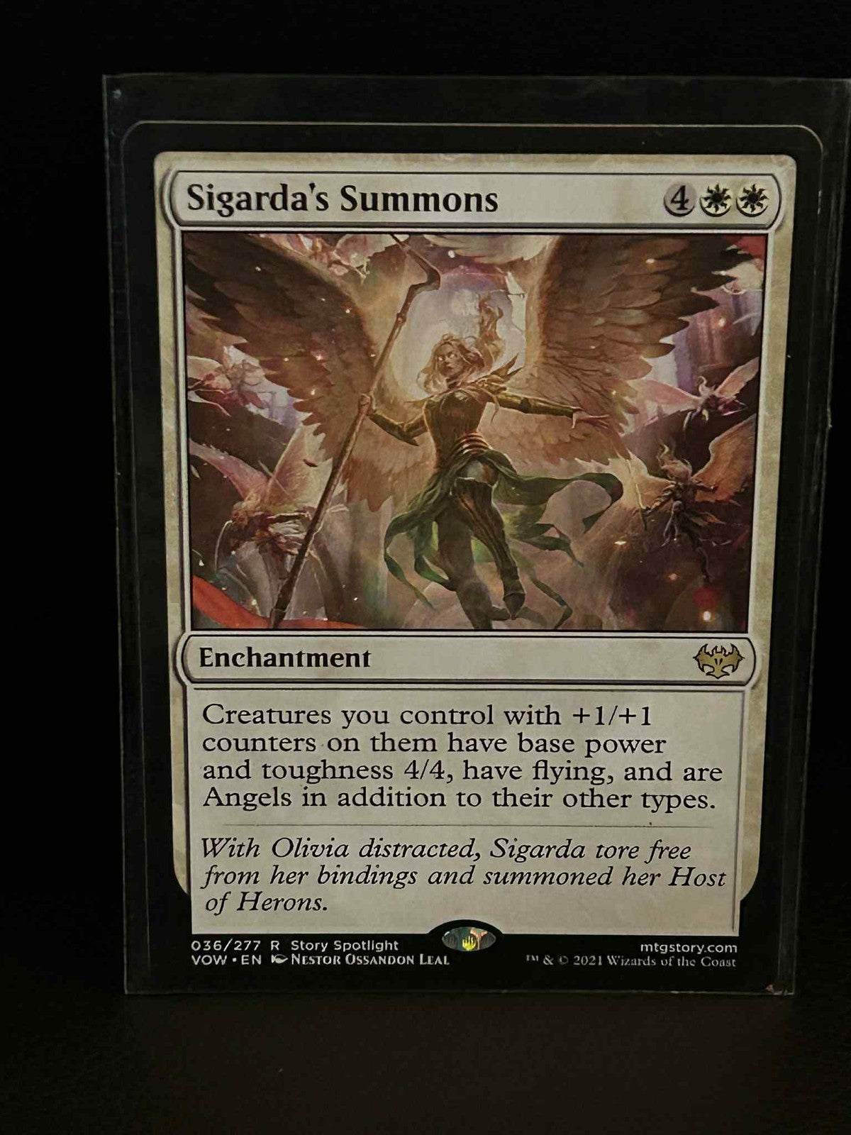 Sigarda's Summons Innistrad: Crimson Vow Magic: the Gathering Lightly Played, En