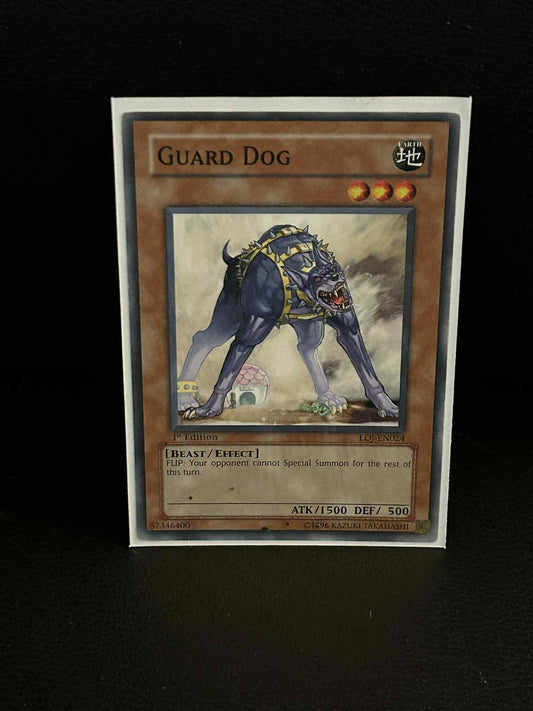 Guard Dog - EOJ-EN024 - Common - 1st Edition Enemy of Justice Yu-Gi-Oh! Moderate