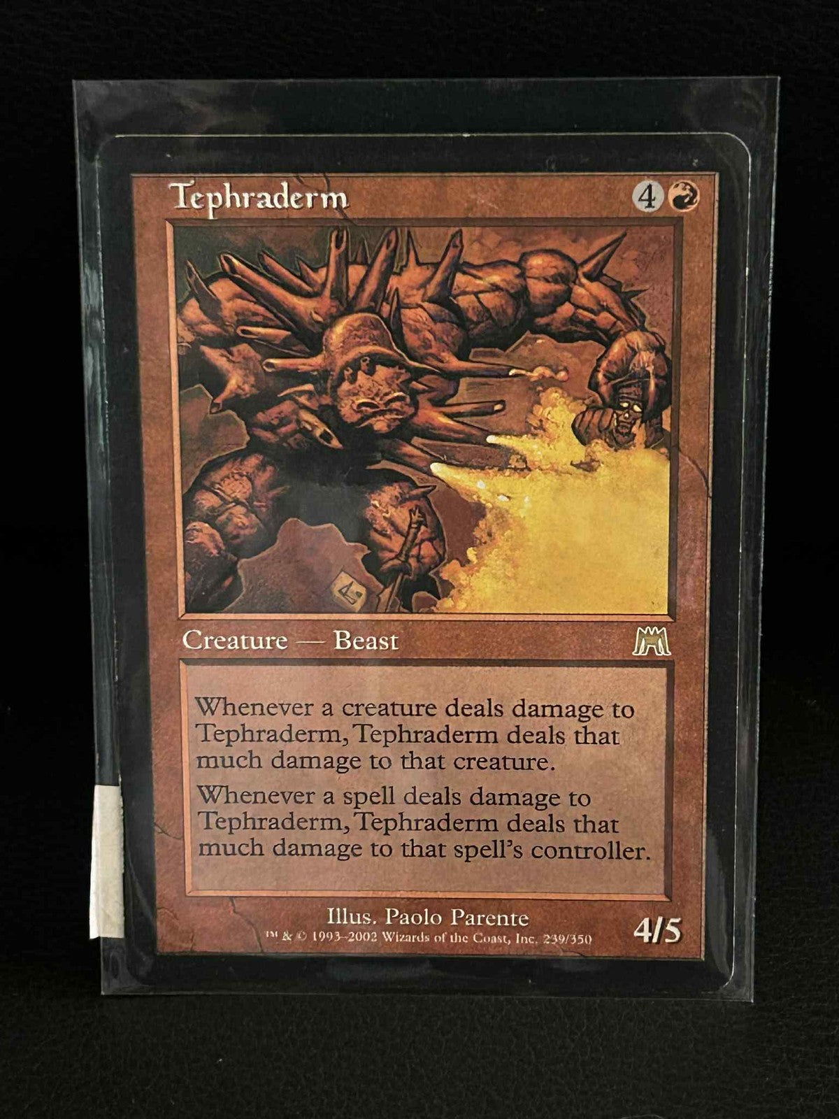 Tephraderm Onslaught Magic: The Gathering Lightly Played, English