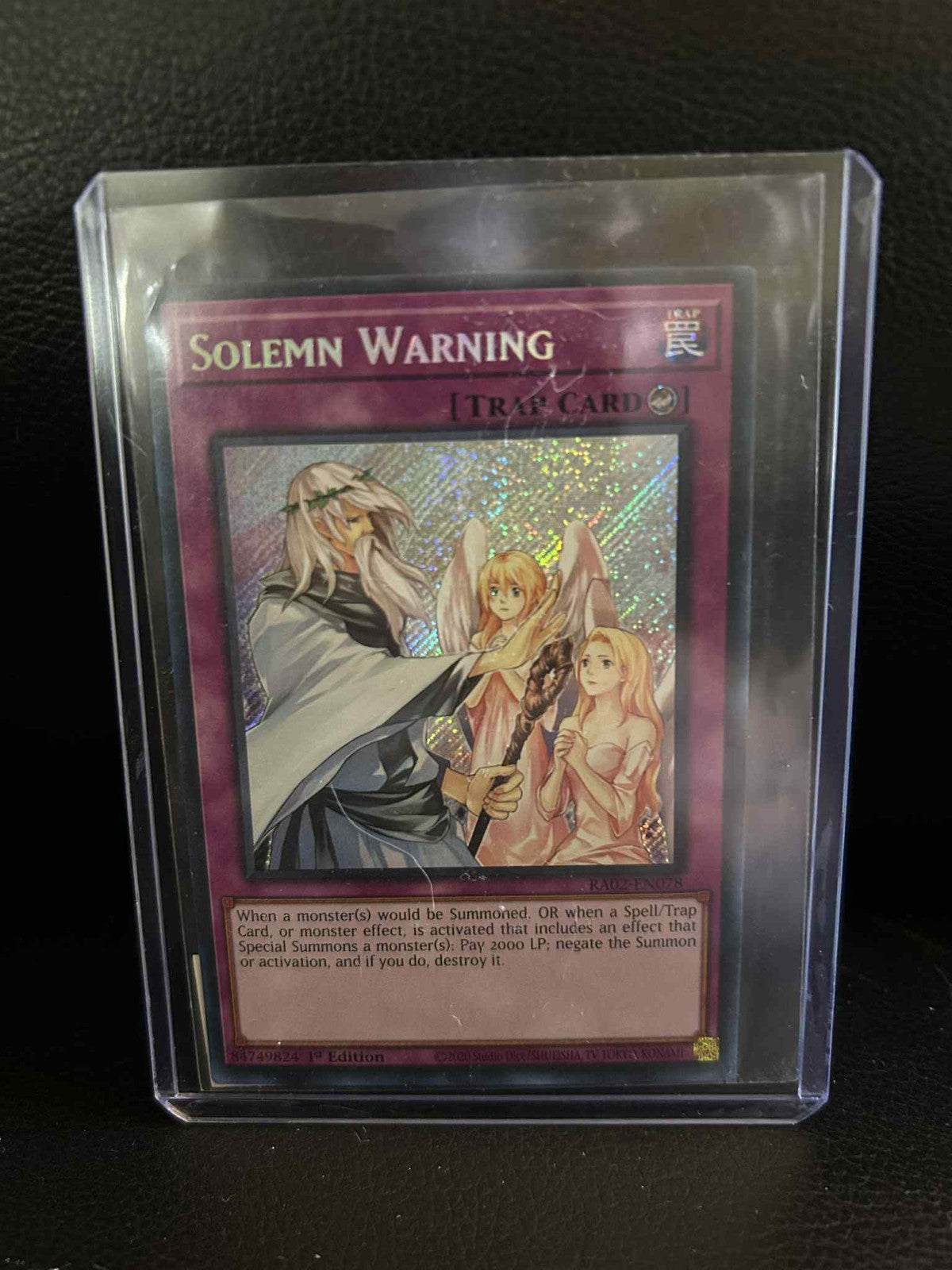 Solemn Warning - RA02-EN078 - Secret Rare - 1st Edition 25th Anniversary Rarity
