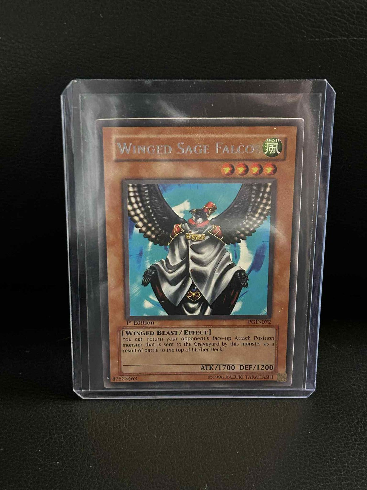 Winged Sage Falcos - PGD-072 - Rare - 1st Edition Pharaonic Guardian Yu-Gi-Oh!
