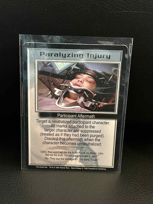 Paralyzing Injury The Great War Babylon 5 Light Play