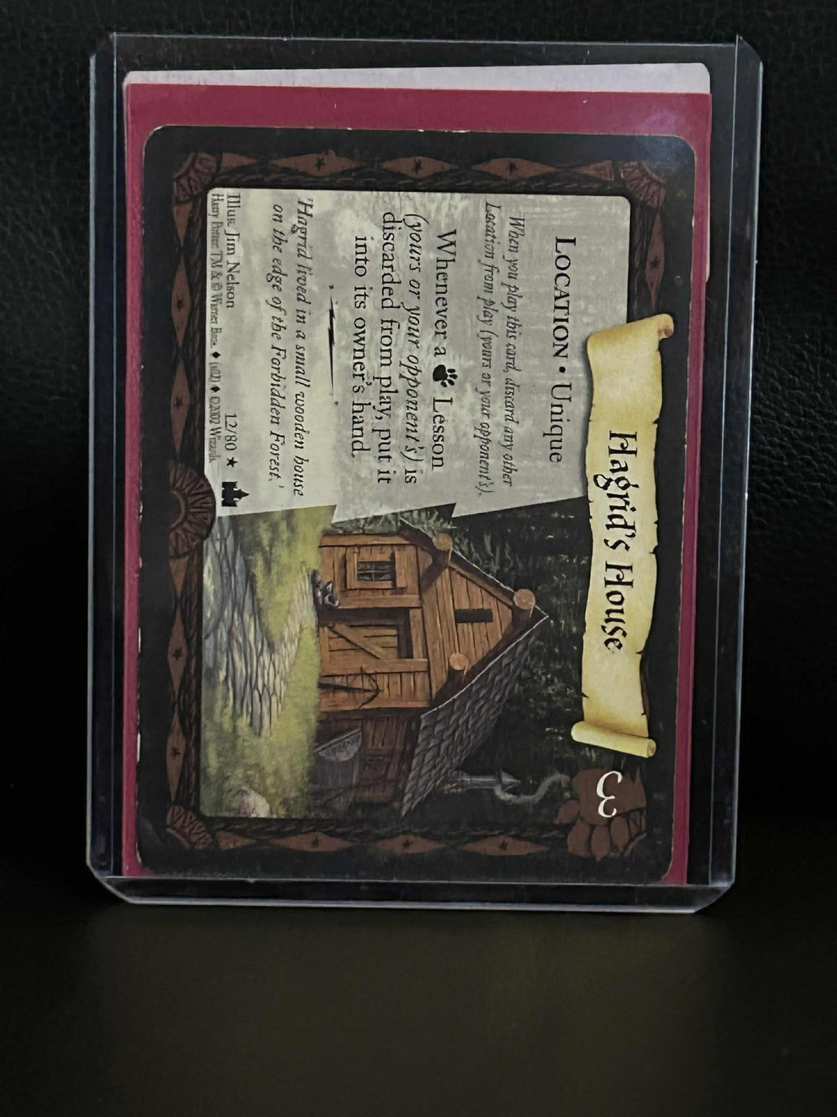 Hagrid's House 12/80 Adventures at Hogwarts Harry Potter Lightly Played