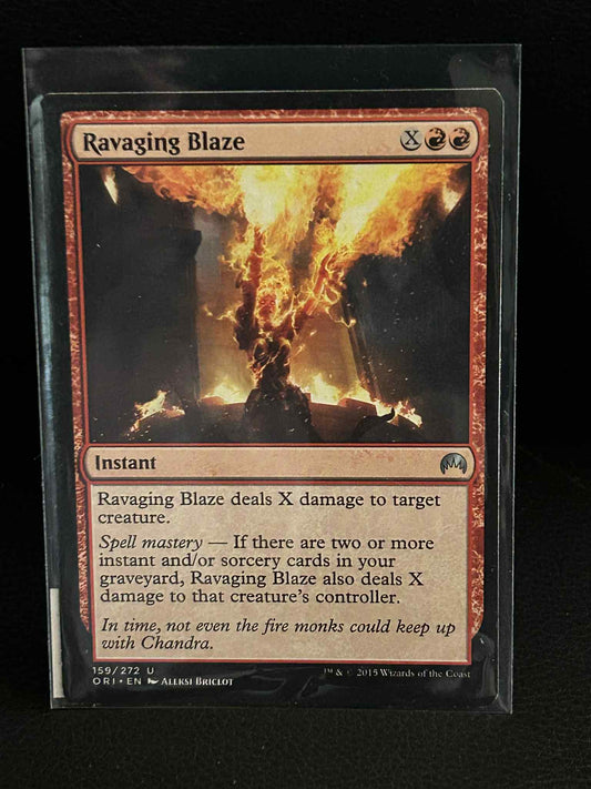 Ravaging Blaze Magic Origins Magic: the Gathering Lightly Played, English