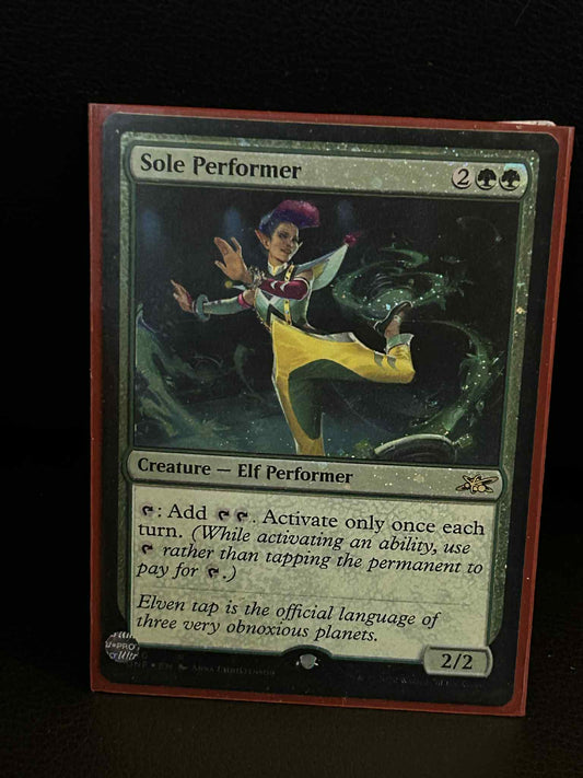 Sole Performer - Galaxy Foil Unfinity Magic: the Gathering Lightly Played, Engli