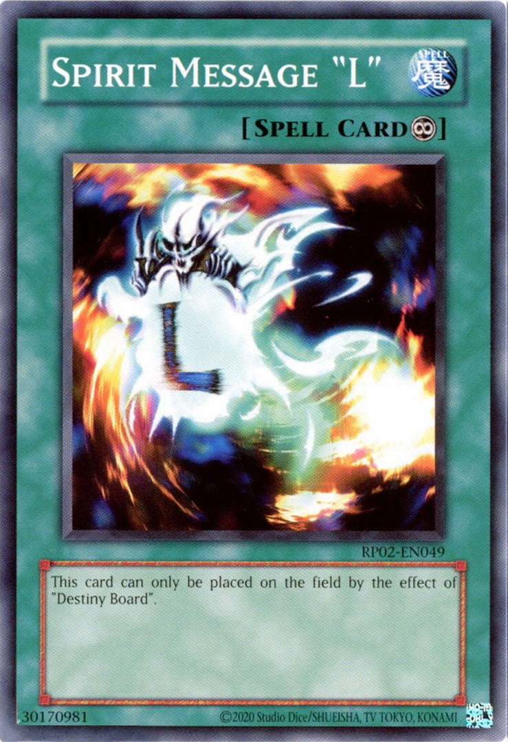 Spirit Message "L"