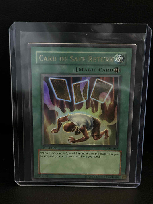 Card of Safe Return - LON-029 - Ultra Rare - 1st Edition  Labyrinth of Nightmare Yu-Gi-Oh