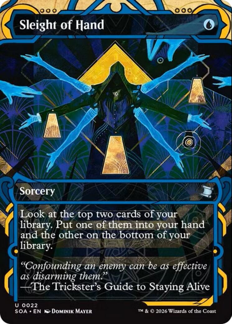 Sleight of Hand 22 Secrets of Strixhaven: Mystical Archive Uncommon Magic: The Gathering Normal Near Mint English Trading Card