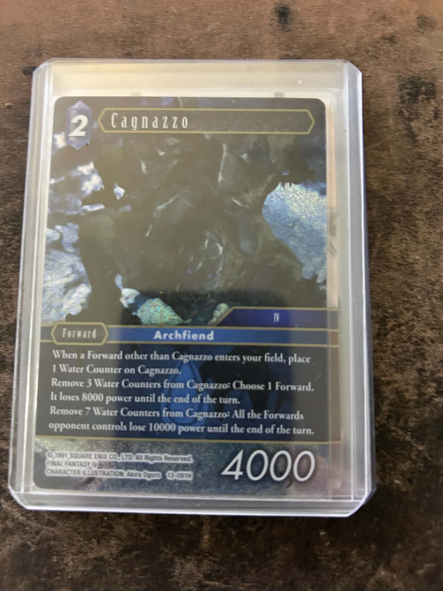 Cagnazzo 13-091H Opus XIII: Crystal Radiance Hero Final Fantasy TCG Foil Lightly Played English Trading Card