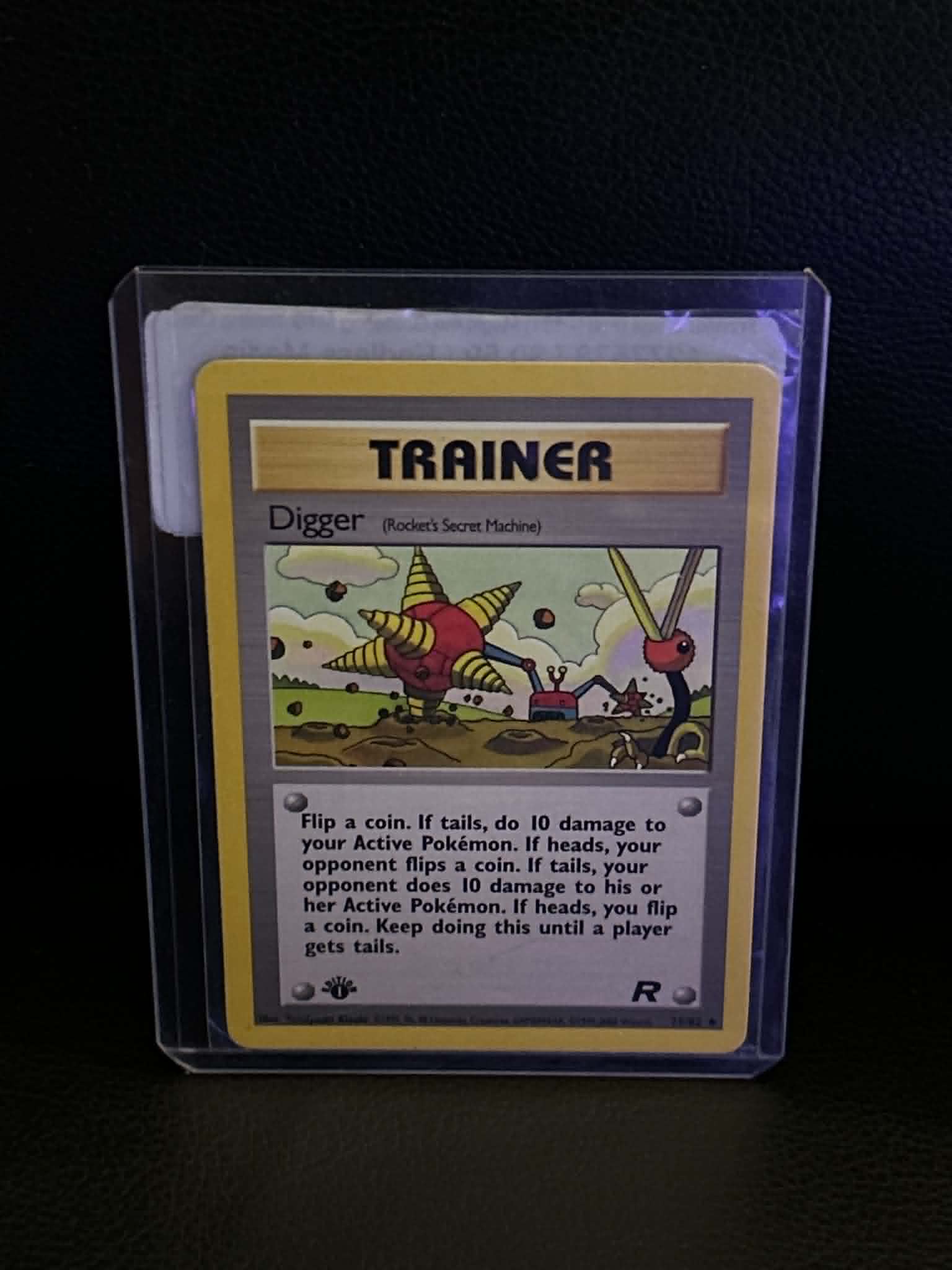 Digger (Rocket's Secret Machine) 75/82 Team Rocket Uncommon Pokemon 1st Edition Moderately Played English Trading Card
