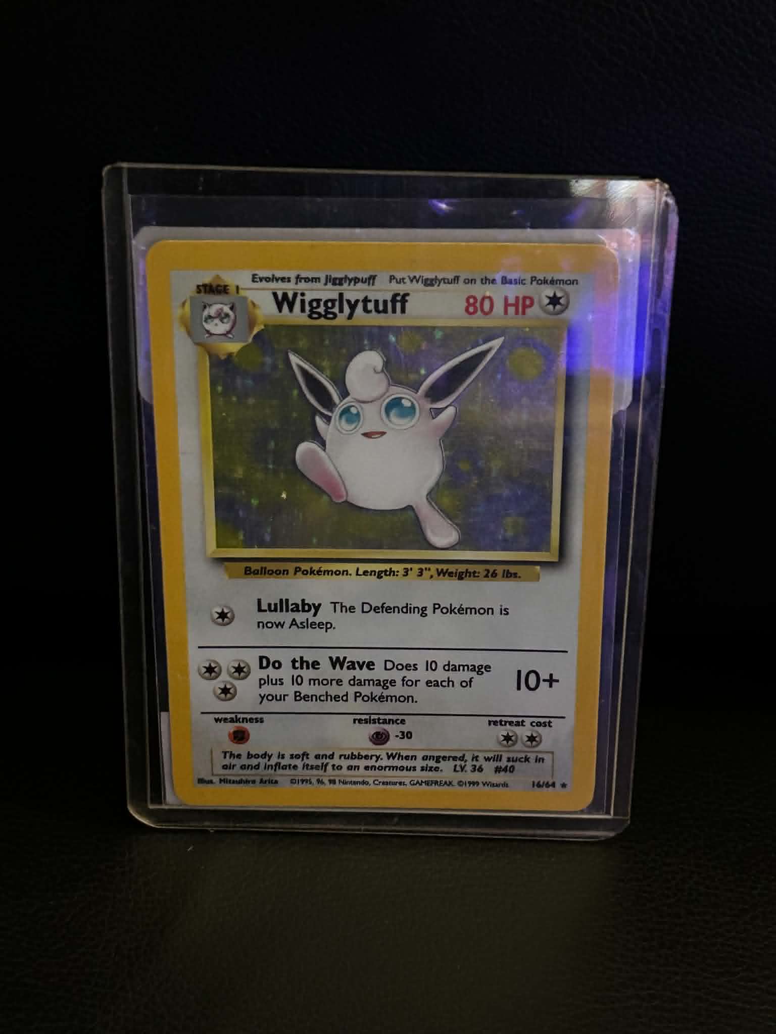 Wigglytuff 019/130 Base Set 2 Holo Rare Pokemon Holofoil Lightly Played English Trading Card