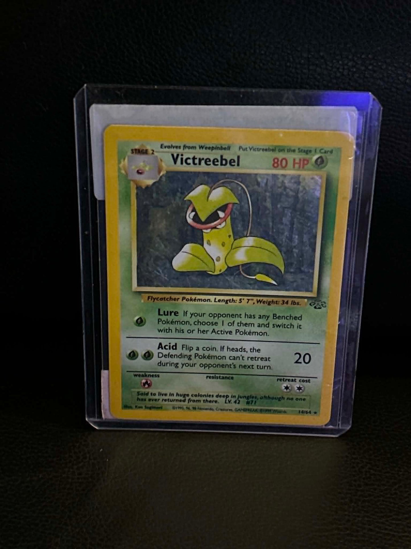 Victreebel (14) 14/64 Jungle Holo Rare Pokemon Unlimited Holofoil Lightly Played English Trading Card