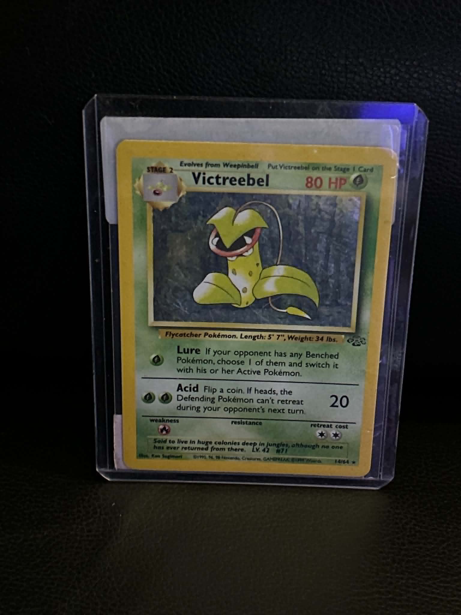 Victreebel (14) 14/64 Jungle Holo Rare Pokemon Unlimited Holofoil Lightly Played English Trading Card