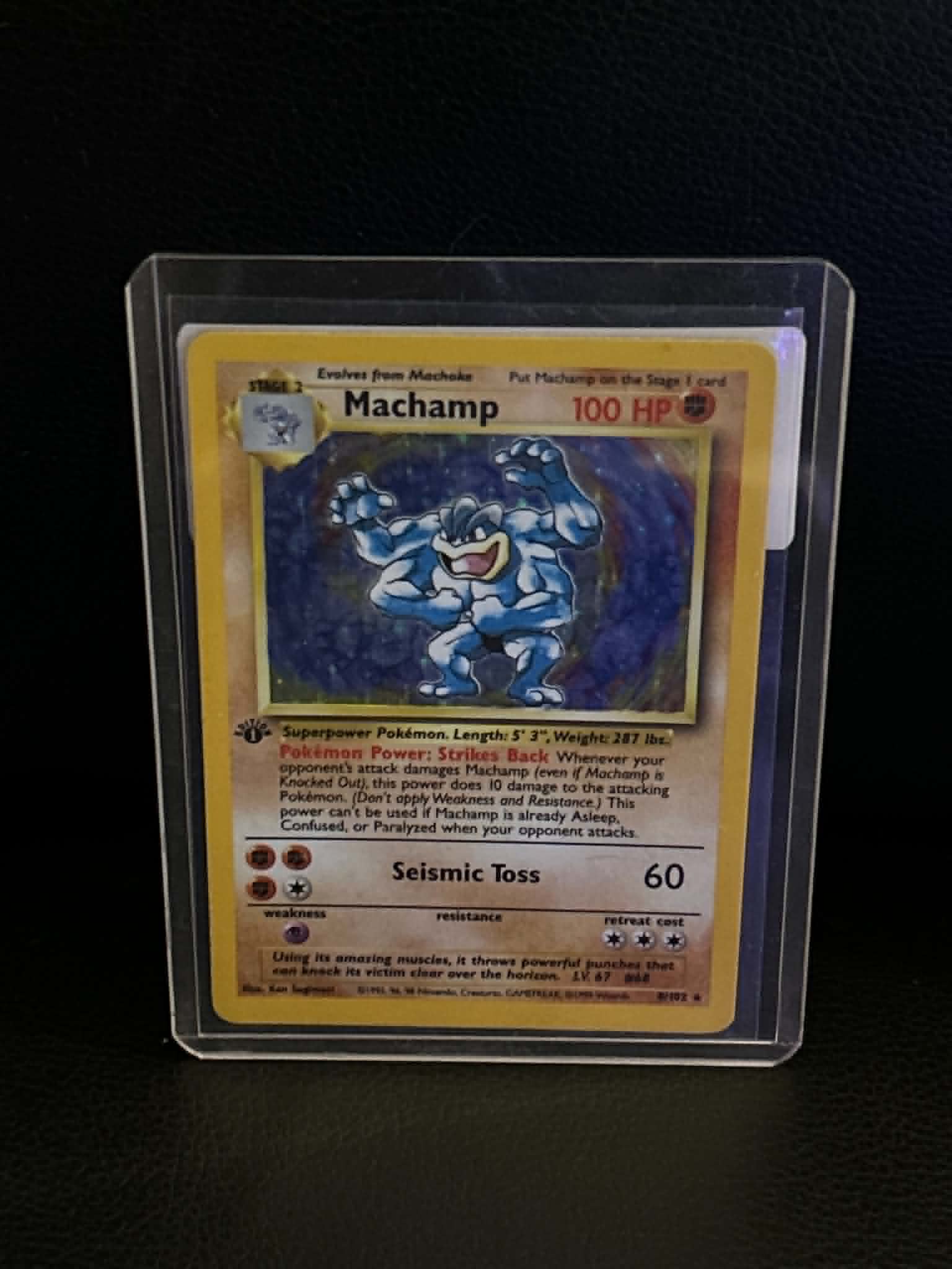 Machamp - 8/102 008/102 Deck Exclusives Holo Rare Pokemon 1st Edition Holofoil Lightly Played English Trading Card