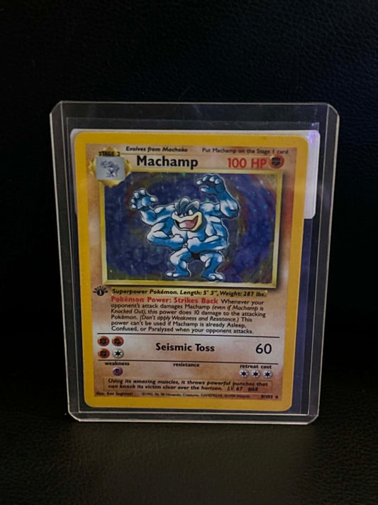 Machamp - 8/102 008/102 Deck Exclusives Holo Rare Pokemon 1st Edition Holofoil Lightly Played English Trading Card