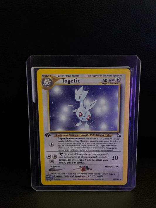 Togetic 016/111 Neo Genesis Holo Rare Pokemon 1st Edition Holofoil Lightly Played English Trading Card
