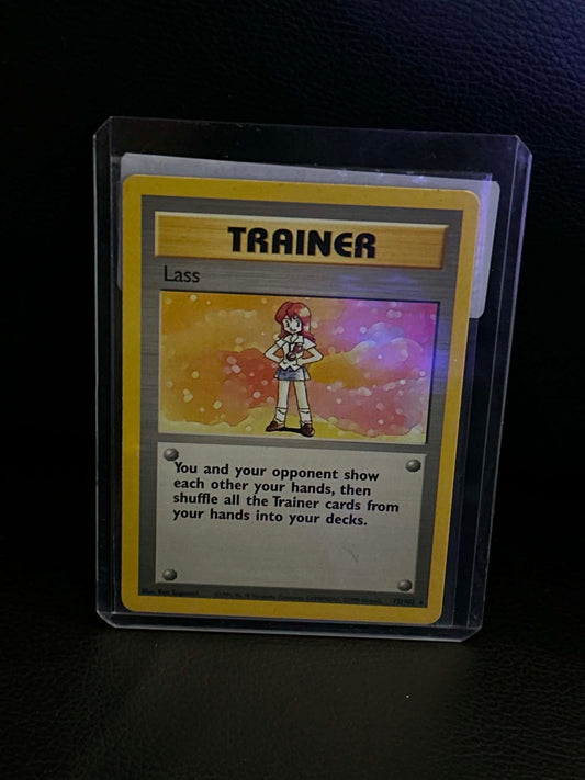 Lass 075/102 Base Set Rare Pokemon Normal Lightly Played English Trading Card