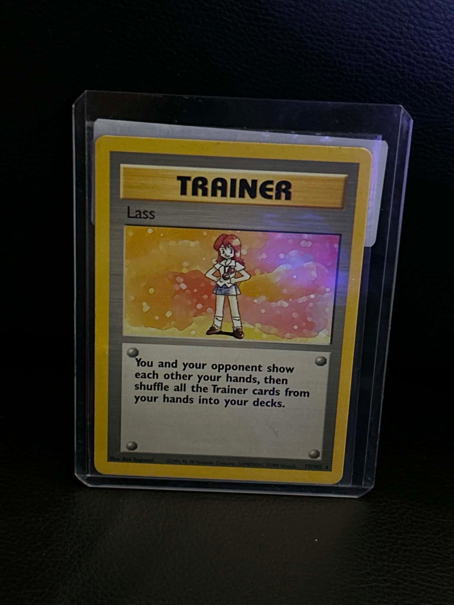 Lass 075/102 Base Set Rare Pokemon Normal Lightly Played English Trading Card