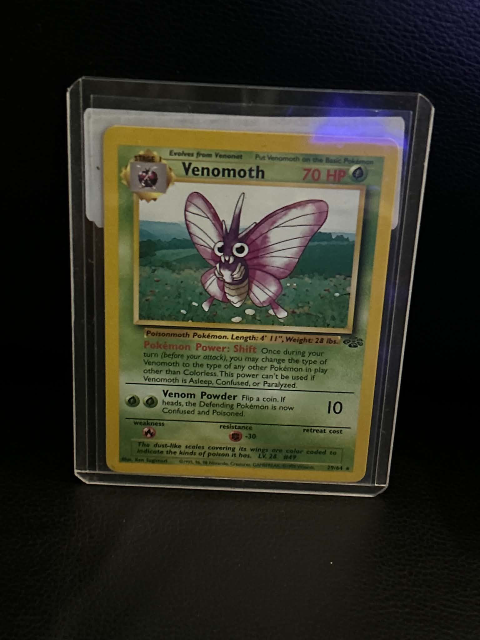 Venomoth (29) 29/64 Jungle Rare Pokemon Unlimited Lightly Played English Trading Card