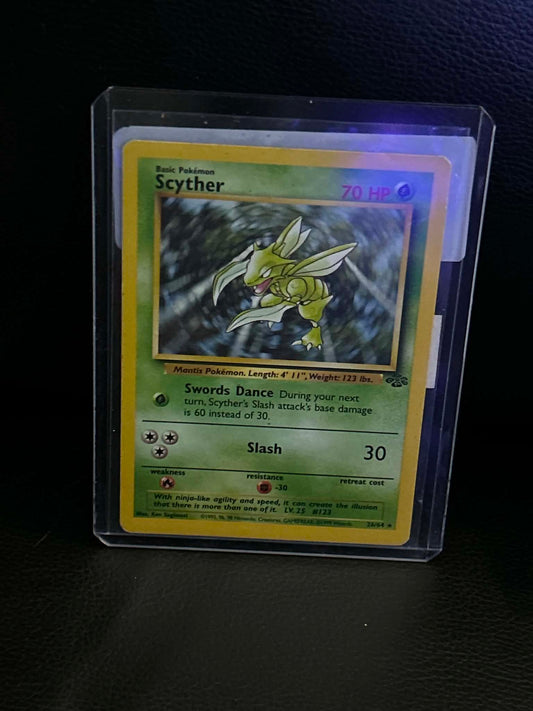 Scyther (26) 26/64 Jungle Rare Pokemon Unlimited Lightly Played English Trading Card