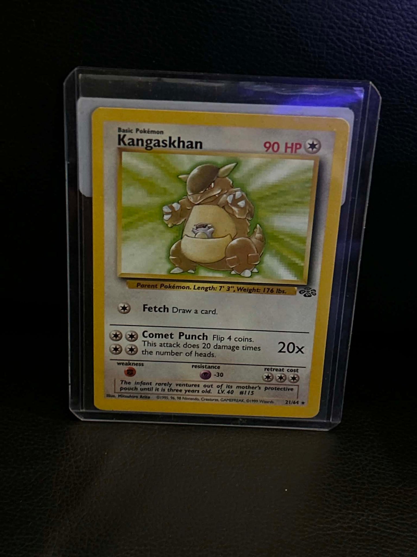 Kangaskhan (21) 21/64 Jungle Rare Pokemon Unlimited Lightly Played English Trading Card