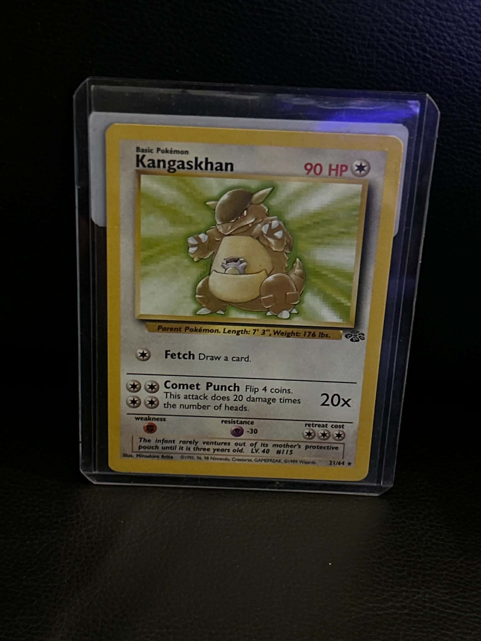 Kangaskhan (21) 21/64 Jungle Rare Pokemon Unlimited Lightly Played English Trading Card