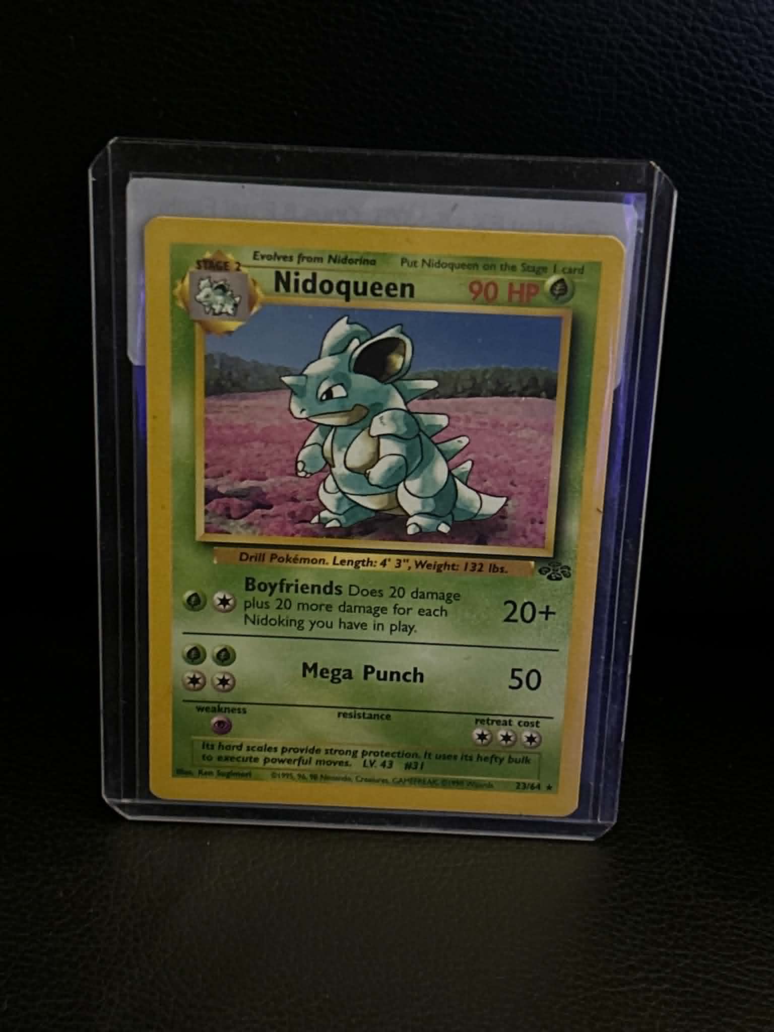 Nidoqueen (23) 23/64 Jungle Rare Pokemon Unlimited Lightly Played English Trading Card
