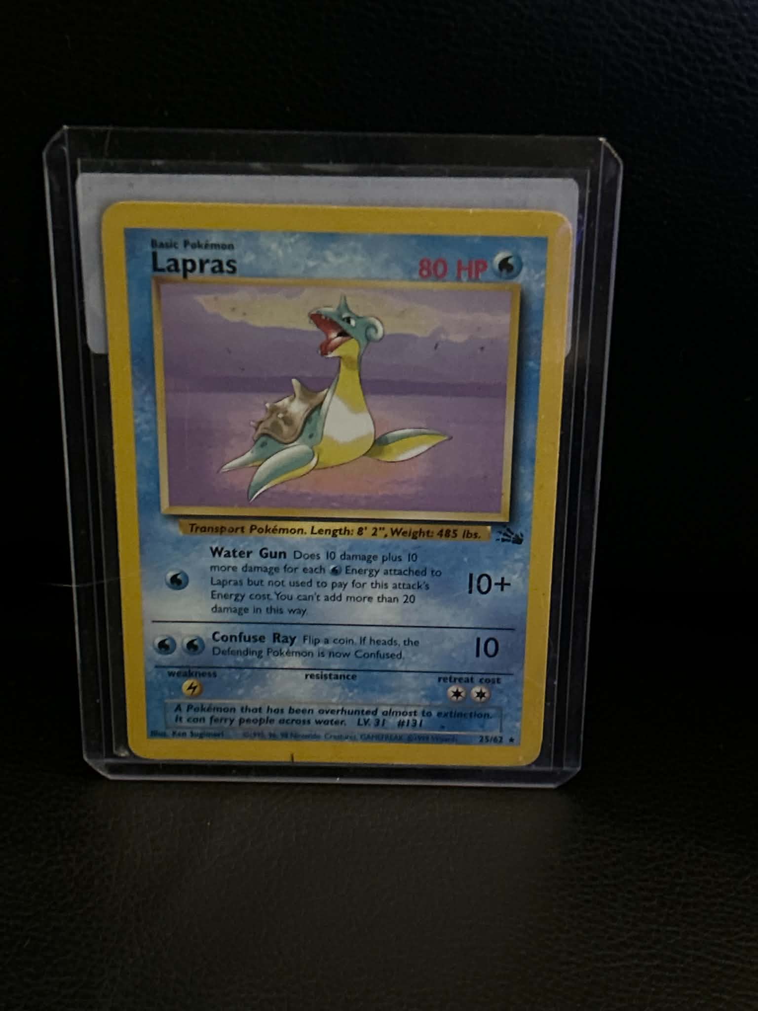 Lapras (25) 25/62 Fossil Rare Pokemon Unlimited Lightly Played English Trading Card