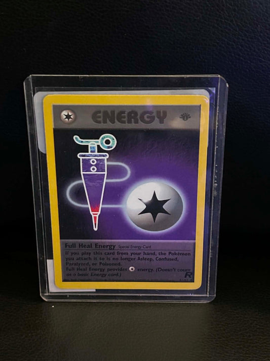 Full Heal Energy 81/82 Team Rocket Uncommon Pokemon 1st Edition Lightly Played English Trading Card