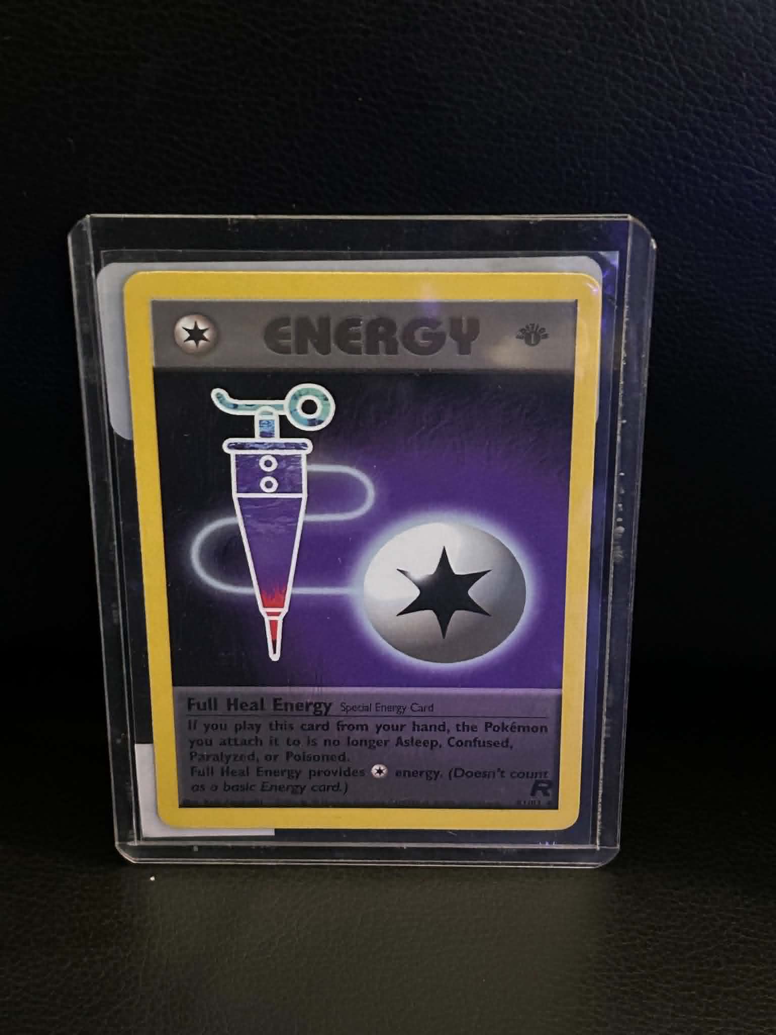 Full Heal Energy 81/82 Team Rocket Uncommon Pokemon 1st Edition Lightly Played English Trading Card
