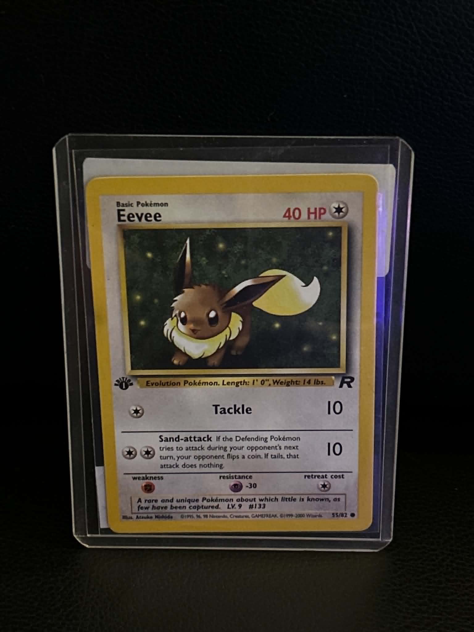 Eevee 55/82 Team Rocket Common Pokemon 1st Edition Lightly Played English Trading Card