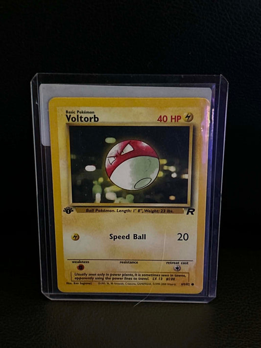 Voltorb 69/82 Team Rocket Common Pokemon 1st Edition Lightly Played English Trading Card