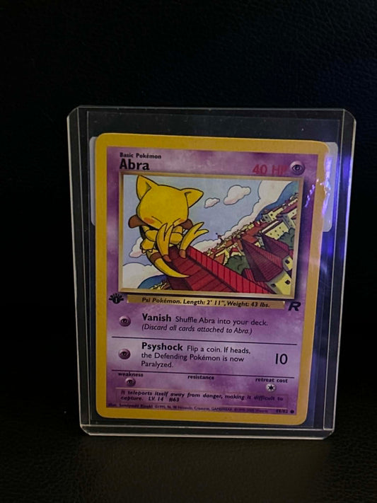 Abra 49/82 Team Rocket Common Pokemon 1st Edition Lightly Played English Trading Card