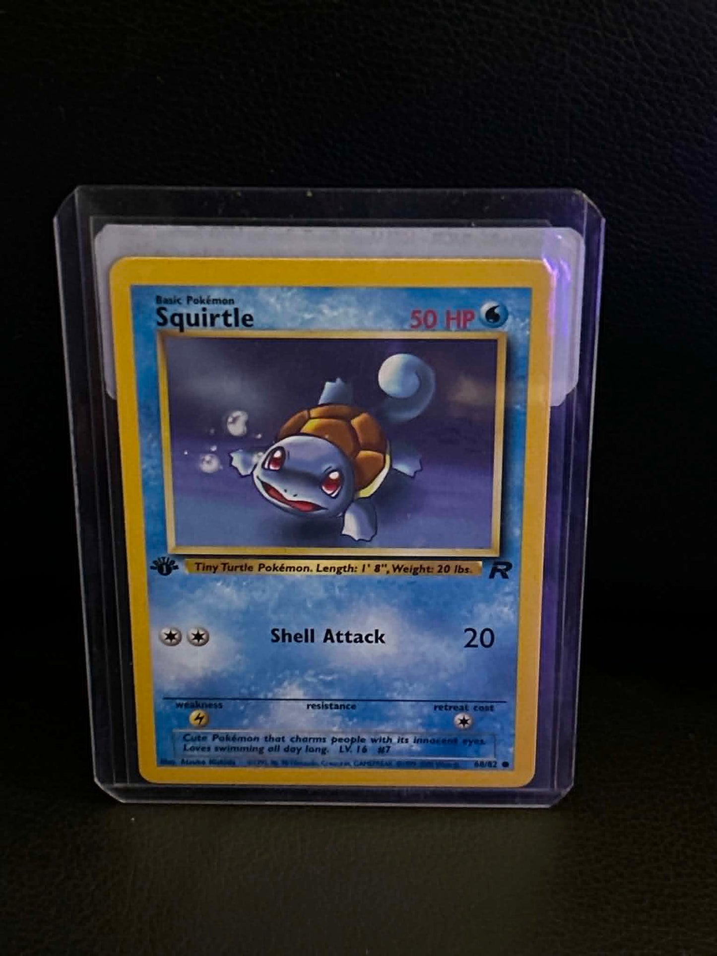 Squirtle 68/82 Team Rocket Common Pokemon 1st Edition Lightly Played English Trading Card