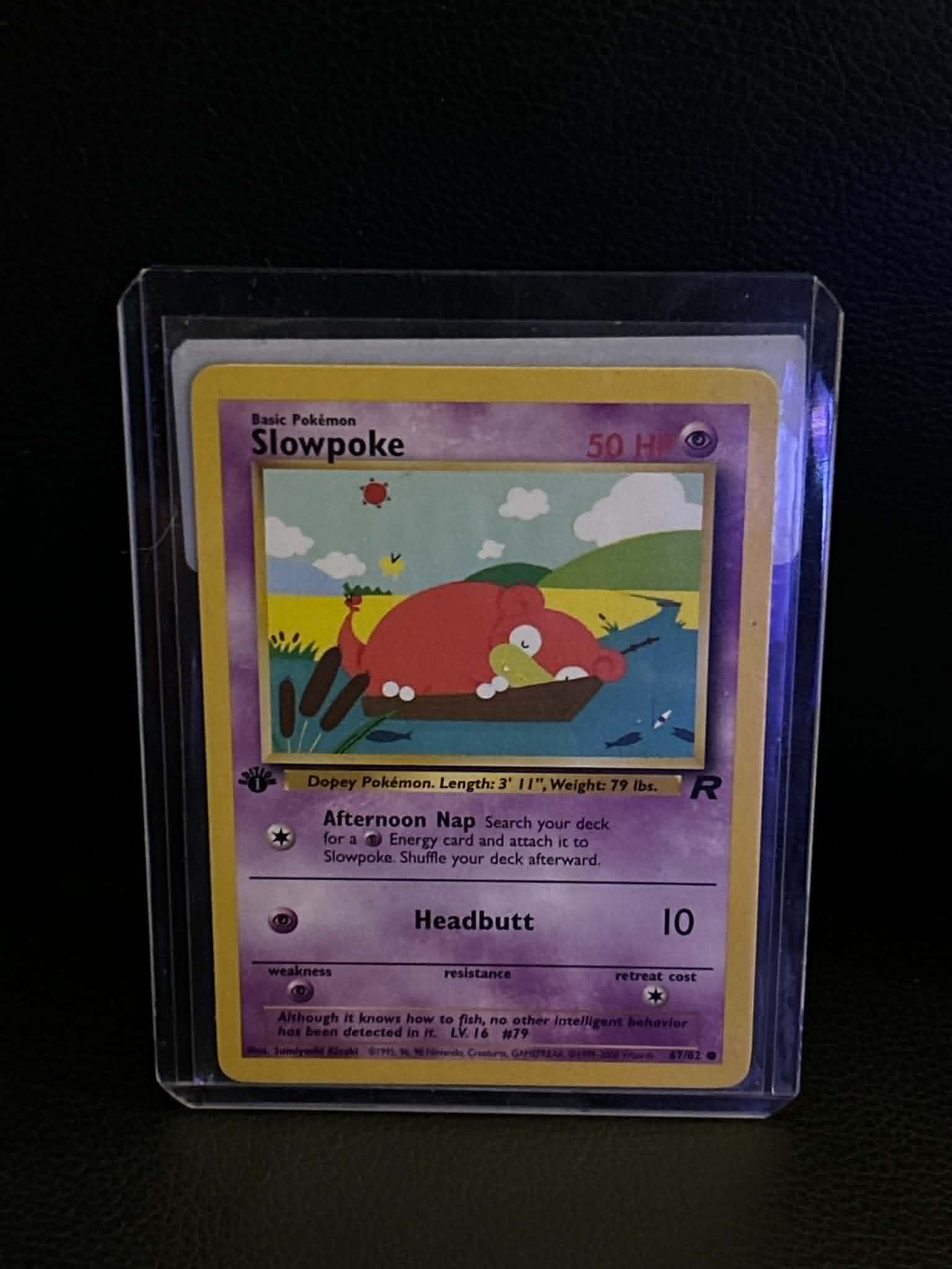 Slowpoke 67/82 Team Rocket Common Pokemon 1st Edition Lightly Played English Trading Card